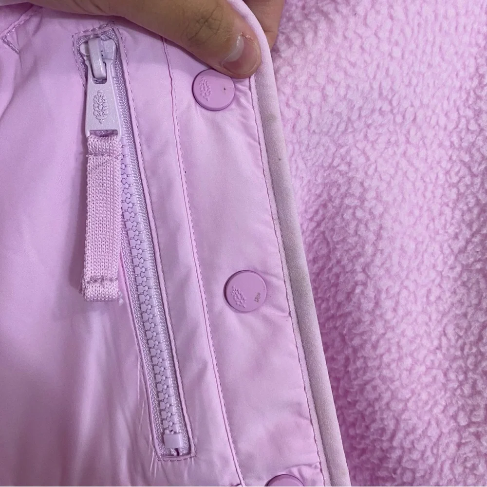Free People Hit The Slopes Fleece Jacket Powder‎ Pink XL FLAWED FLAWED - Picture 4 of 10